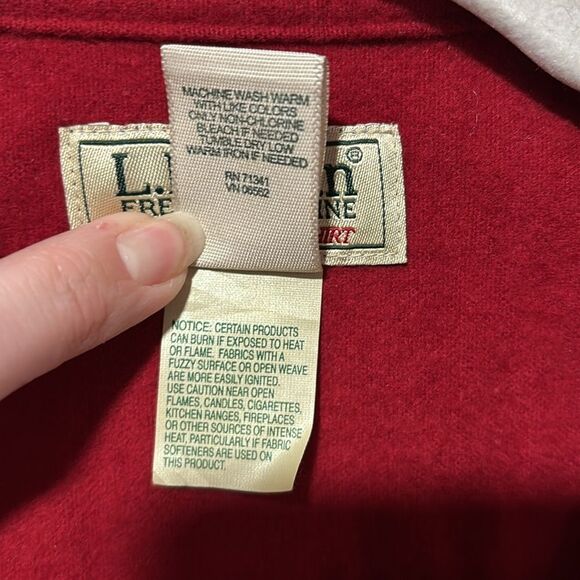 L.L. Bean chamois 100% flannel shirt jacket size small - Picture 3 of 6